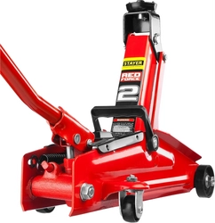 STAYER  R-28 RED FORCE, в кейсе, 2 т, 130 - 350 мм, подкатной домкрат для легковых а/м, Professional (43153-2-K) 43153-2-K