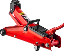STAYER  R-33 RED FORCE, 3 т, 135 - 400 мм, подкатной домкрат с увеличенным подъемом, Professional (43154-3) 43154-3