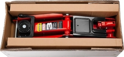STAYER  R-33 RED FORCE, 3 т, 135 - 400 мм, подкатной домкрат с увеличенным подъемом, Professional (43154-3) 43154-3