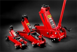 STAYER  R-33 RED FORCE, 3 т, 135 - 400 мм, подкатной домкрат с увеличенным подъемом, Professional (43154-3) 43154-3