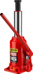 STAYER  RED FORCE, 16 т, 230 - 460 мм, бутылочный гидравлический домкрат, Professional (43160-16) 43160-16_z01