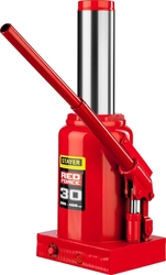 STAYER  RED FORCE, 30 т, 285 - 465 мм, бутылочный гидравлический домкрат, Professional (43160-30) 43160-30_z01