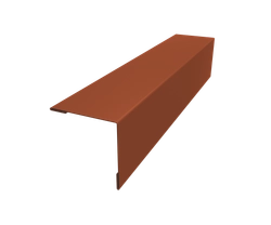 Планка завершающая 50х50 для забора жалюзи Милан Grand Line 0,45 ПЭ RAL 8004 терракота (2м) GL 619795