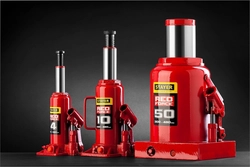 STAYER  RED FORCE, в кейсе, 6 т, 216 - 413 мм, бутылочный гидравлический домкрат, Professional (43160-6-K) 43160-6-K_z01