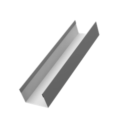 Стойка для забора жалюзи Милан, Токио Grand Line 0,5 Сатин RAL 9006 бело-алюминиевый (3м) GL 633897