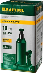 KRAFTOOL  KRAFT-LIFT, 10 т, 230 - 460 мм, бутылочный гидравлический домкрат (43462-10) 43462-10_z01