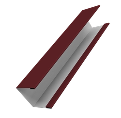 Крышка для забора жалюзи Милан Слим Grand Line 0,45 Drap ТР RAL 3005 красное вино (2м) GL 701980