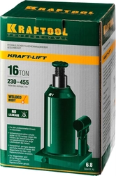 KRAFTOOL  KRAFT-LIFT, 16 т, 230 - 460 мм, бутылочный гидравлический домкрат (43462-16) 43462-16_z01
