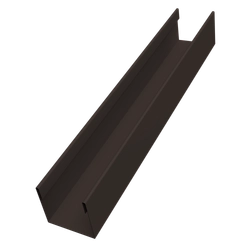 Стойка для забора жалюзи Милан Слим Grand Line 0,45 ПЭ двухсторонний RR 32 темно-коричневый (2м) GL 674134