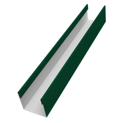 Стойка для забора жалюзи Милан Слим Grand Line 0,5 ПЭ RAL 6005 зеленый мох (3м) GL 674670