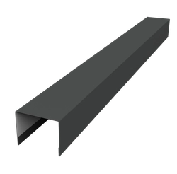 Крышка для забора жалюзи Палермо Grand Line 0,45 ПЭ RAL 7016 антрацитово-серый (3м) GL 616744