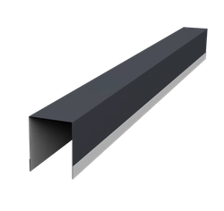 Планка опорная составная внутренняя для забора жалюзи Палермо Grand Line 0,5 Drap ТХ RAL 7024 мокрый асфальт (2м) GL 636059