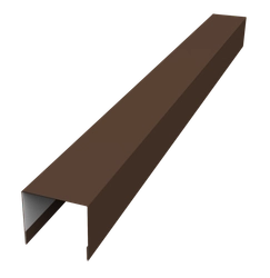 Стойка боковая крепежная для забора жалюзи Палермо Grand Line 0,5 Сатин матовый ТХ RAL 8017 шоколад (2м) GL 637226