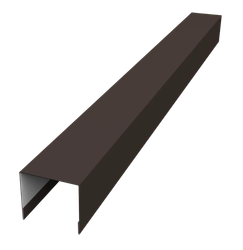 Стойка боковая крепежная для забора жалюзи Палермо Grand Line 0,45 Drap RR 32 темно-коричневый (1,8м) GL 636712
