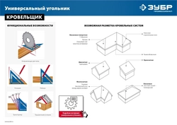 ЗУБР  Кровельщик, 180 мм,  5-в-1, универсальный кровельный угольник, Профессионал (34391-18) 34391-18