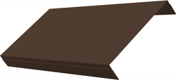 Ламель обратная 150 забора жалюзи Техас Grand Line 0,5 Полидэкстер TwinColor RAL 8017 шоколад GL 817813