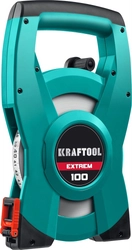 KRAFTOOL  EXTREM, 100 м, геодезическая стальная мерная лента 34185-100