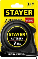 STAYER  AutoLock, 7.5 м х 25 мм, рулетка с автостопом (2-34126-07-25) 2-34126-07-25_z02