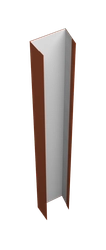 Крепежная планка верхняя для забора жалюзи Техас Grand Line 0,45 Drap СТ RAL 8004 терракота (2м) GL 630550