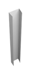 Крепежная планка верхняя для забора жалюзи Техас Grand Line 0,5 Сатин RAL 9003 сигнальный белый (3м) GL 631182