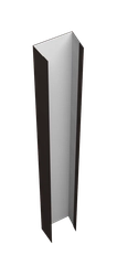Крепежная планка верхняя для забора жалюзи Техас Grand Line 0,5 Сатин матовый ТХ RR 32 темно-коричневый (2м) GL 631068