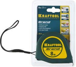 KRAFTOOL  Grand, 8 м х 25 мм, рулетка (34022-08-25) 34022-08-25