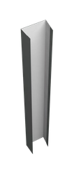 Крепежная планка верхняя для забора жалюзи Техас Grand Line 0,45 ПЭ RAL 7005 мышино-серый (2,5м) GL 630717