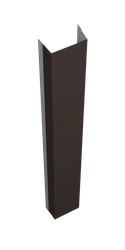 Крепежная планка нижняя для забора жалюзи Техас Grand Line 0,5 PurPro матовый RR 32 темно-коричневый (2м) GL 630176