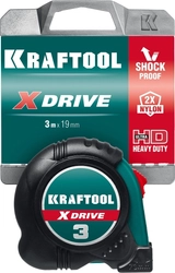 KRAFTOOL  X-Drive, 3 м х 19 мм, рулетка (34122-03-19) 34122-03-19_z02
