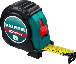 KRAFTOOL  X-Drive, 8 м х 25 мм, рулетка (34122-08) 34122-08_z02