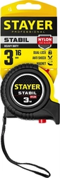 STAYER  Stabil, 3 м х 16 мм, рулетка с двухсторонней шкалой, Professional (34131-03) 34131-03_z02
