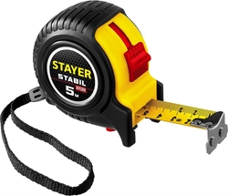 STAYER  Stabil, 5 м х 25 мм, рулетка с двухсторонней шкалой, Professional (34131-05-25) 34131-05-25_z02