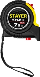 STAYER  Stabil, 7.5 м х 25 мм, рулетка с двухсторонней шкалой, Professional (34131-075) 34131-075_z02