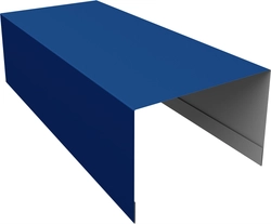 Крышка для забора из сайдинга ЭкоБрус Grand Line 0,5 Сатин RAL 5005 сигнальный синий (2,5м) GL 680361
