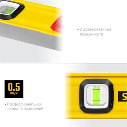STAYER  PRO STABIL, 800 мм, усиленный профиль, уровень с поворотным глазком, Professional (3471-080) 3471-080_z02
