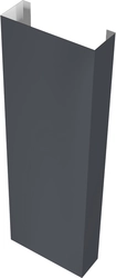 Полустолб для С20 0,5 Сатин матовый ТХ с пленкой RAL 7024 мокрый асфальт (1,5м) GL 569672