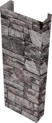 Полустолб для С20 0,45 Принт Элит с пленкой Беленый дуб TwinColor (1,8м) GL 371359