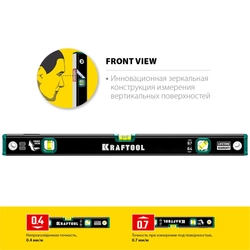 KRAFTOOL  600 мм, с зеркальным глазком, уровень (34781-60) 34781-60