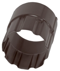 Соединитель трубы 100мм матовый RAL 8017 GL 584201