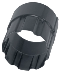 Соединитель трубы 100мм матовый RAL 7024 GL 584182