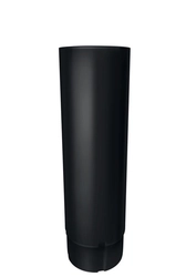 Труба круглая Grand Line ПЭ матовый 90мм 3м RAL 9005 черный GL 581141