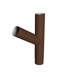 Тройник Ø90 Vortex Микс RAL 8017 шоколад GL 214713