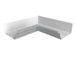 Угол желоба со сварным швом внутренний Vortex Проект 210мм RAL 7004 сигнальный серый GL 707516
