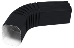 Колено прямоугольное Vortex в1 RAL 7024 GL 378070