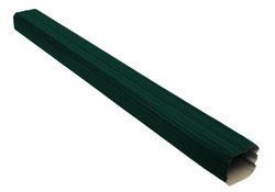 Труба прямоугольная Vortex в1 1м RAL 6005 GL 55557