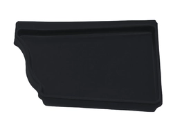 Заглушка правая Vortex в1 матовый 127мм RAL 7024 GL 380092