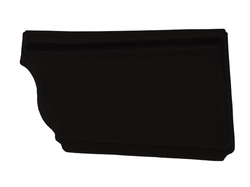 Заглушка правая Vortex в1 матовый 127мм RAL 9005 GL 424021