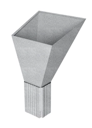 Воронка водосборная прямоугольная Vortex в2 Zn GL 214676