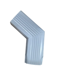 Колено трубы гофрированное боковое правое Vortex в2 76х102мм RAL 9003 GL 408358