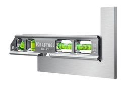 KRAFTOOL  BILLET, 8 в 1, 20 см, точность 0.3 мм/м, 4 глазка, брусковый магнитный уровень (34790) 34790